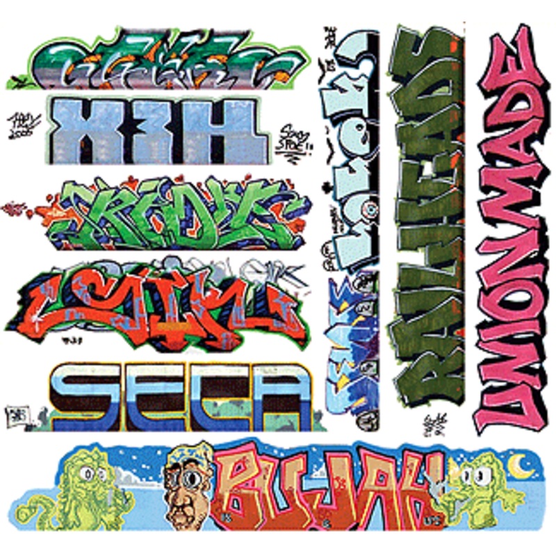 Blair Line Mega Set Modern Tagger Graffiti Decals Mega Set #11