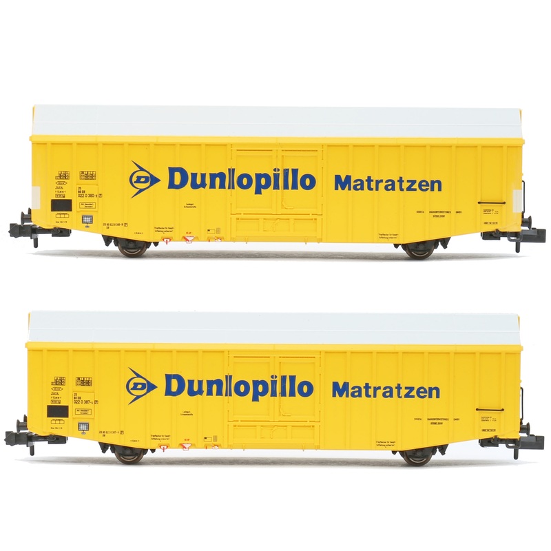 Freight car set Hbbks Dunlopillo mattresses DB Ep.IV 2 pieces