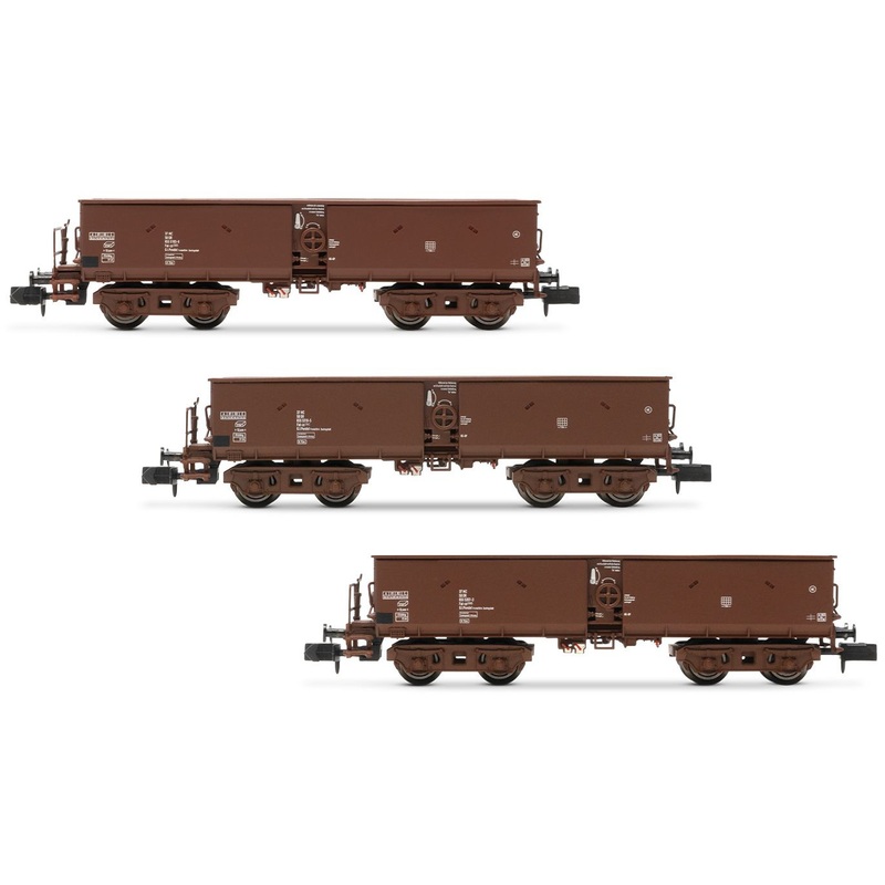Freight car set self-unloading wagon DR Ep.IV 3-part