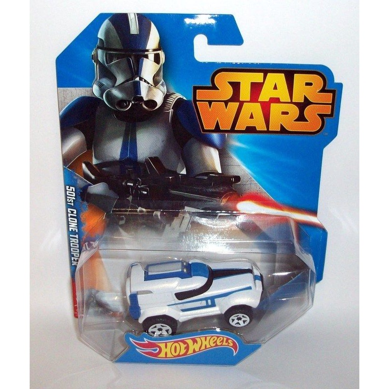 Hot Wheels 1/64 Scale appx CGW41 Star Wars Disney 50st Clone Trooper toy car