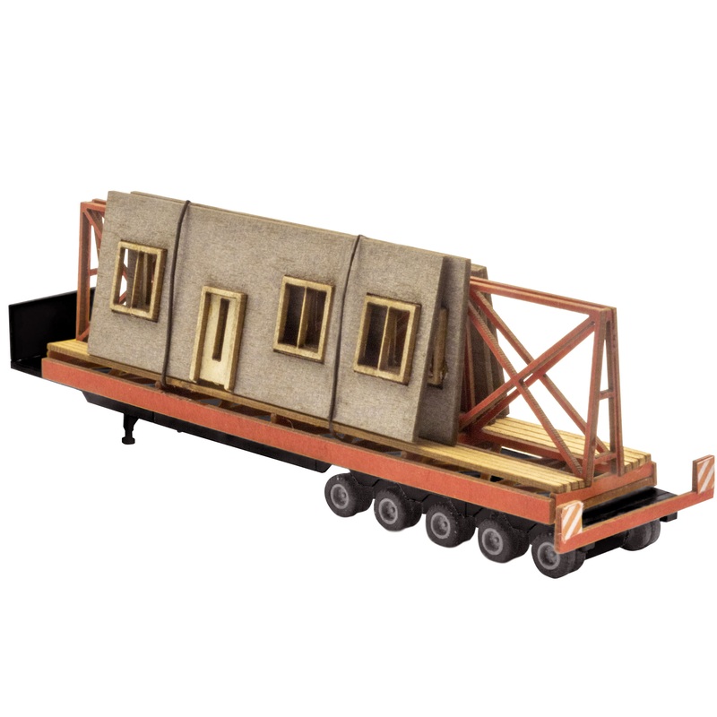 Low loader truck – heavy load transport facade parts 1 – black