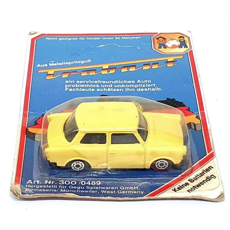 Pkw Modellautos 1/55 Scale 300/0489 – Trubant – Yellow