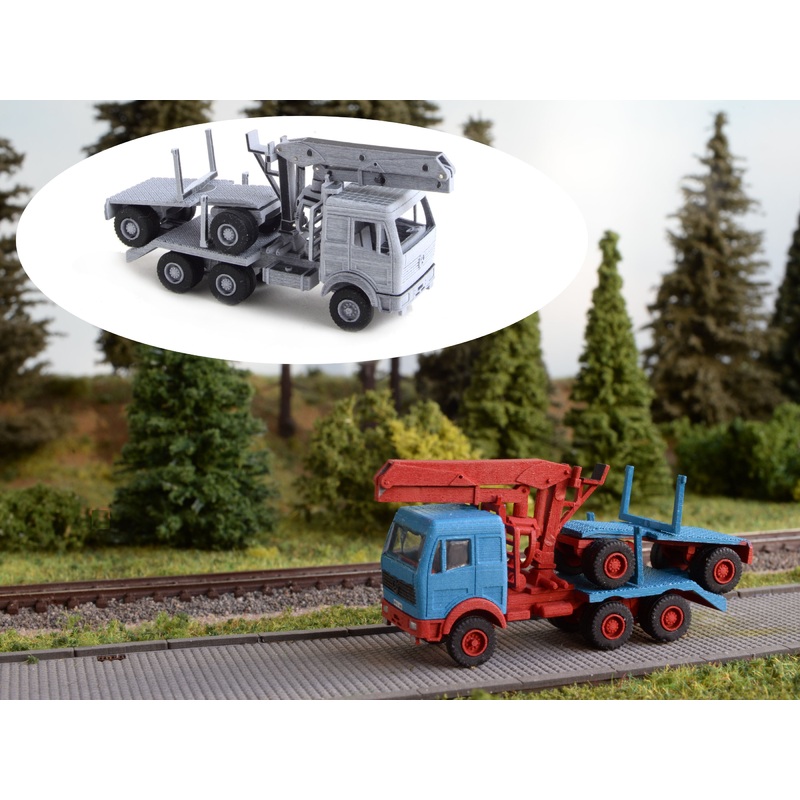 Truck Mercedes log transporter