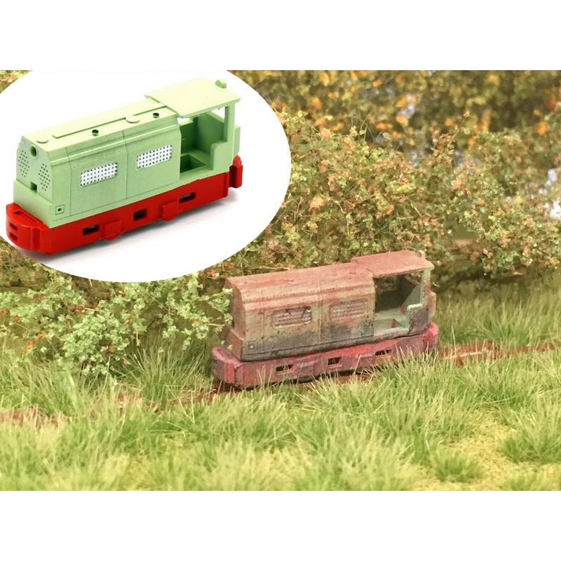 Finished model field railway locomotive