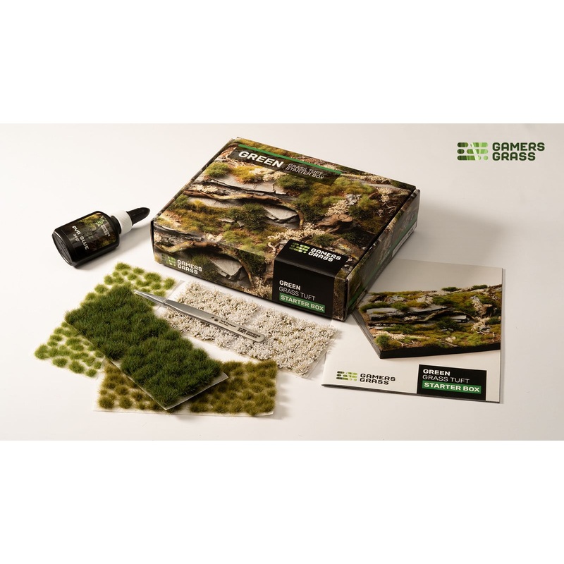Gamers Grass Tuft Starter Boxes – Green Grass