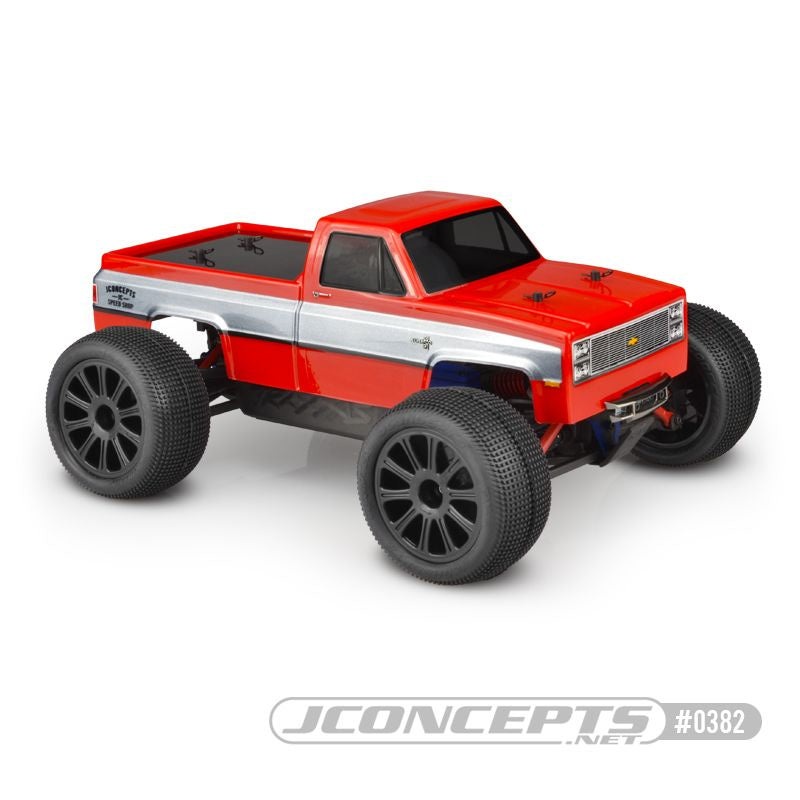 JConcepts 1982 GMC K10 Clear Body Traxxas 1/16th E-Revo – JCO0382