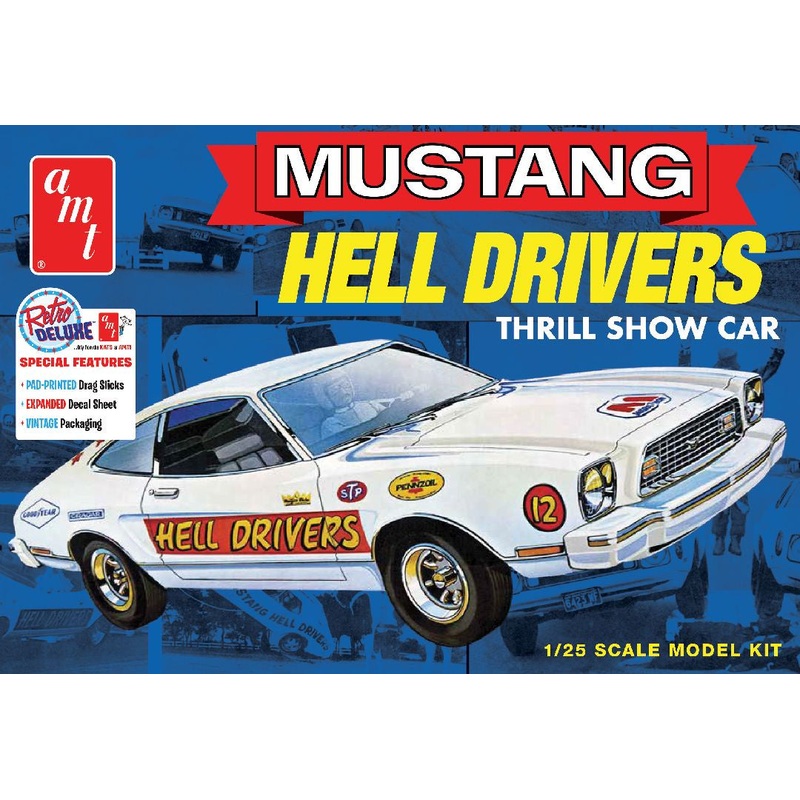 1977 Ford Mustang Hells Drivers 1/25 #1475 by AMT