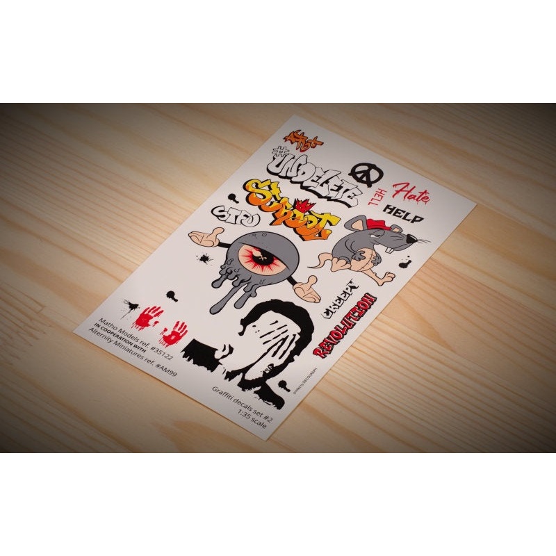 Graffiti Decals – Assorted by Matho Models