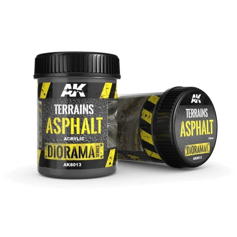 AK Interactive Terrains – Asphalt (250ml) (Acrylic) AK-8013