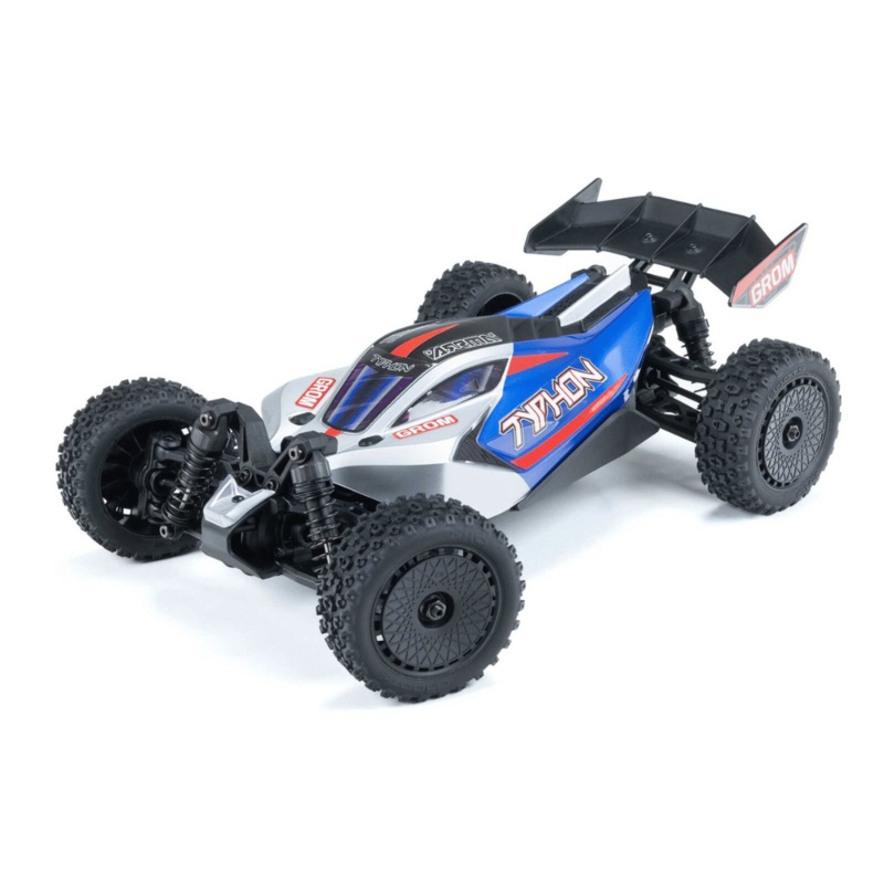 Arrma Typhon Grom MEGA 4WD 380 Brushed 1/18 Buggy RTR w/SLT2 2.4GHz Radio, Battery & Charger – Assorted Colours ARA2106