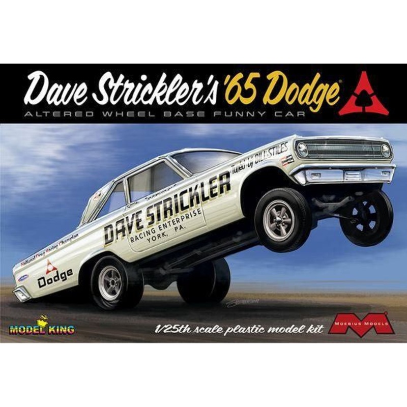 1965 Dodge AWB Model King Strickler 1/25 #2451 by Moebius