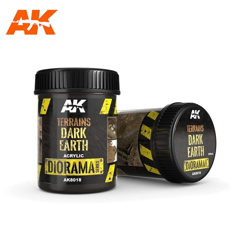 AK Interactive Terrains – Dark Earth (250ml) (Acrylic) AK-8018