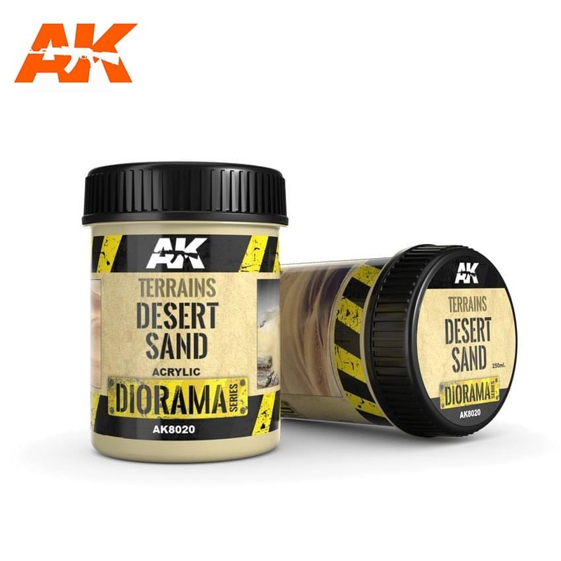 AK Interactive Terrains – Desert Sand (250ml) (Acrylic) AK-8020