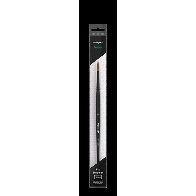 Vallejo Brush B01004 Round #4 Natural Hair