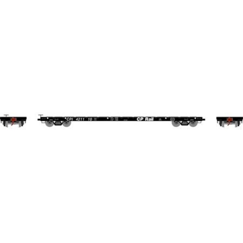 HO RTR 60′ Flat Car, CPR #421110