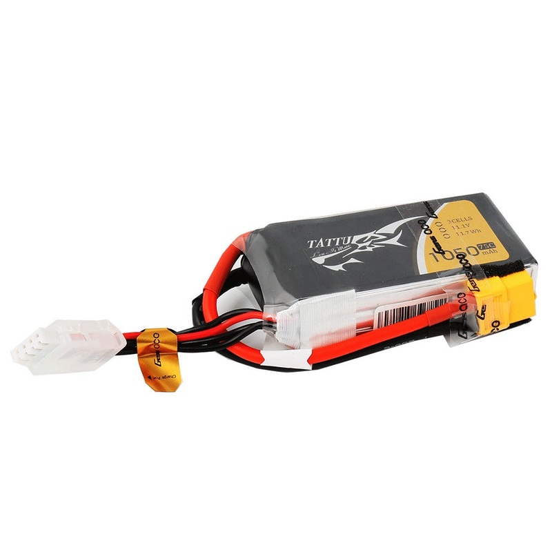 Tattu – 159 – 1050mAh 3S1P 11.1V 75C LiPo XT60