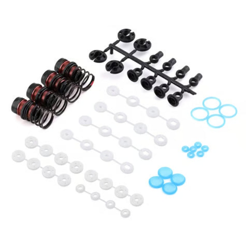 Yeah Racing Aluminum QUTUS Challenger Big Bore M-Chassis Shocks (Black) (4) (50mm) – YEA-DBB-2050BK