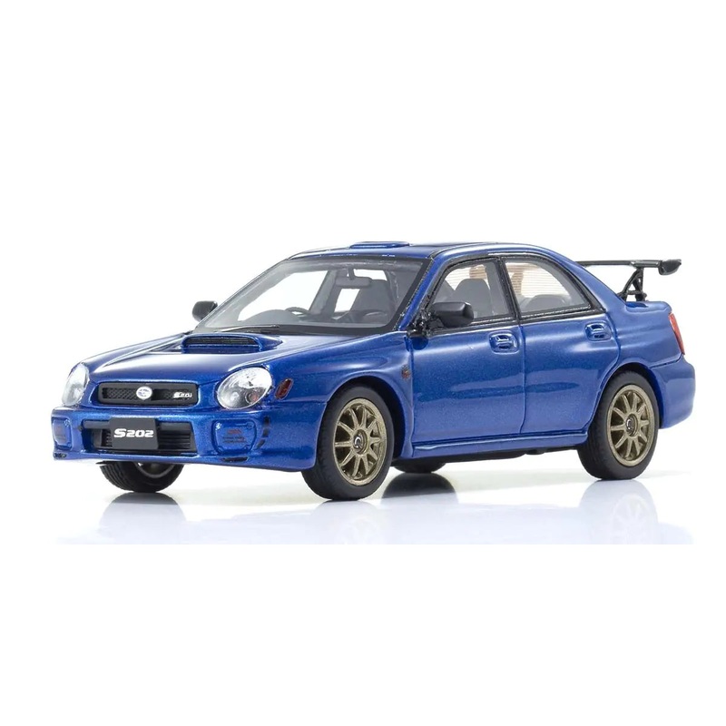 [ Back-order ] KYOSHO KSR43118BL 1:43 Subaru Impreza S202 Blue Resin model car