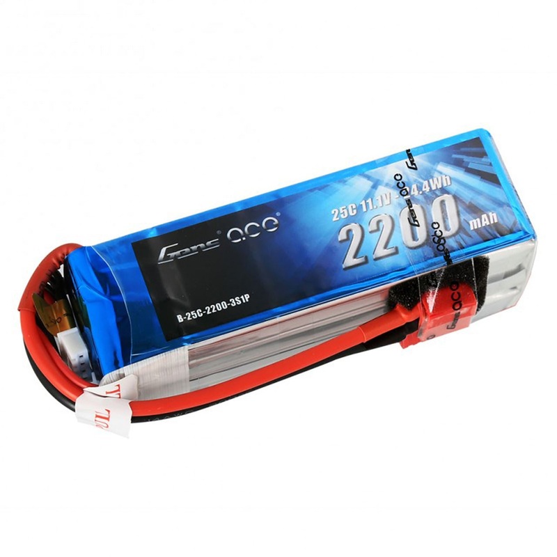 Gens Ace – 010 – 2200mAh 3S1P 11.1V 25C LiPo