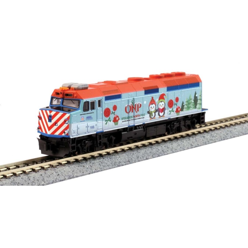 2017 Operation North Pole Christmas Train-Only Set – Standard DC — Metra F40PH & 3 Bi-Level Commuter Cars