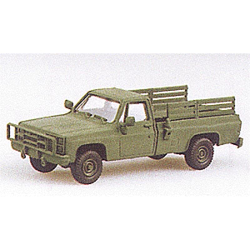 Military – US/NATO (Modern) – Light Wheels and Fittings M1008 Open Troop Carrier (Chevrolet Pick-Up, green)
