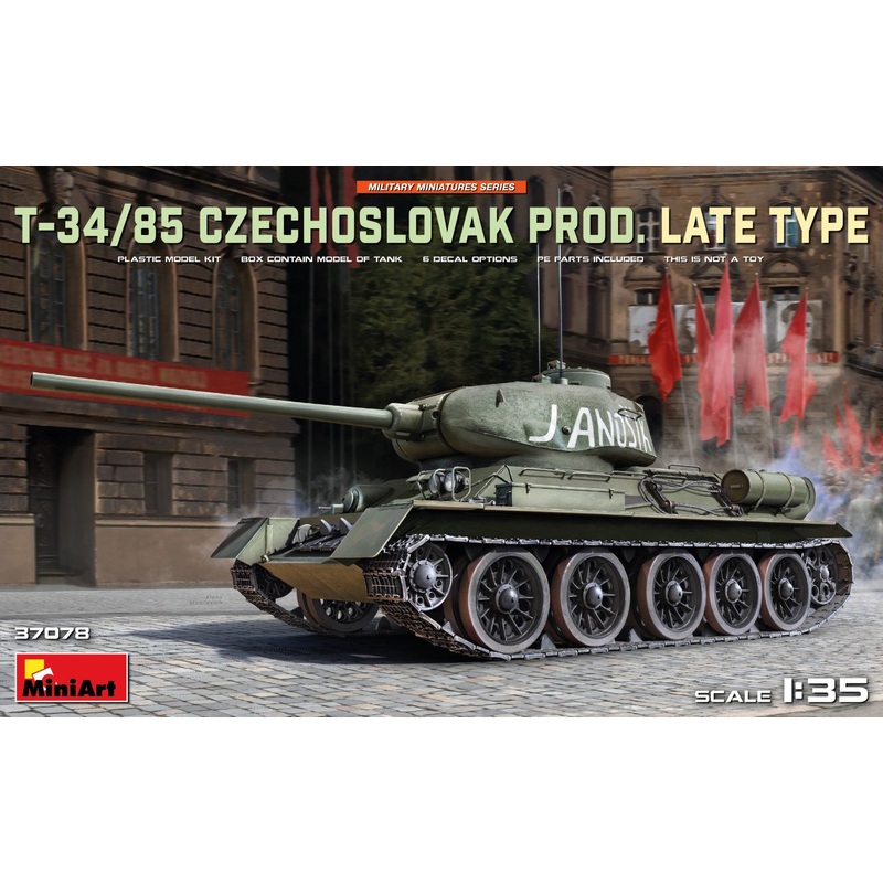 T-34-85 Czechoslovak Prod. Late Type 1/35 #37078 by MiniArt