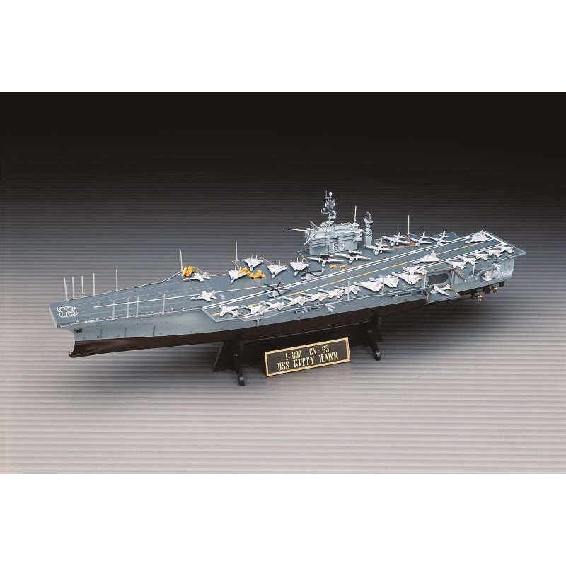 USS Kitty Hawk CV-63 1/800 Model Aircraft Carrier Kit #14210 by Academy