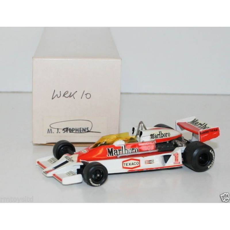 WESTERN MODELS SIGNED 1st VERSION – 1/43 SCALE – WRK10 McLAREN M26 FORD – J HUNT