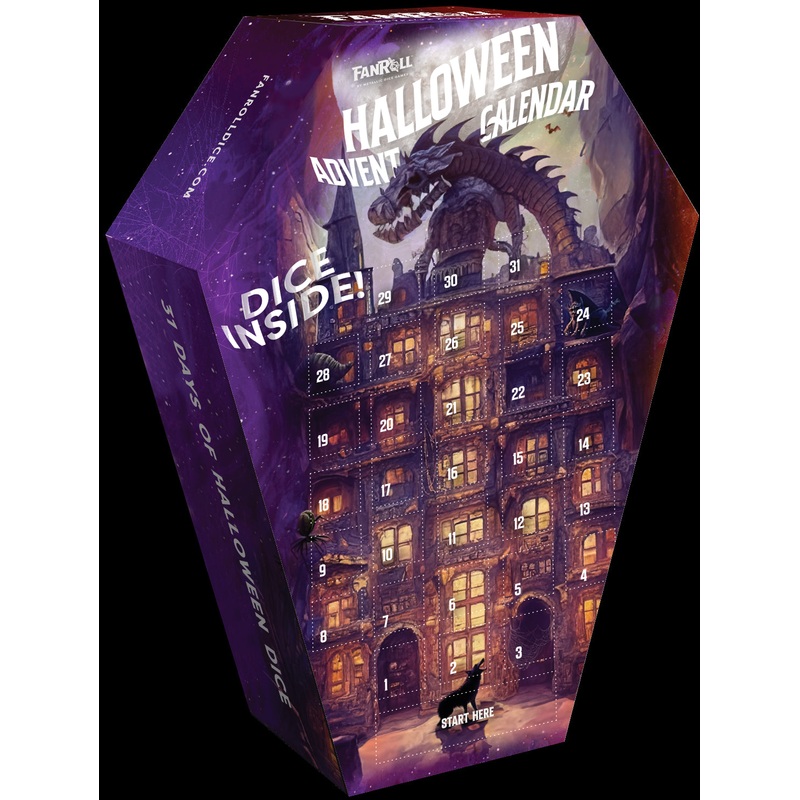 Fanroll Halloween Advent Dice Calendar
