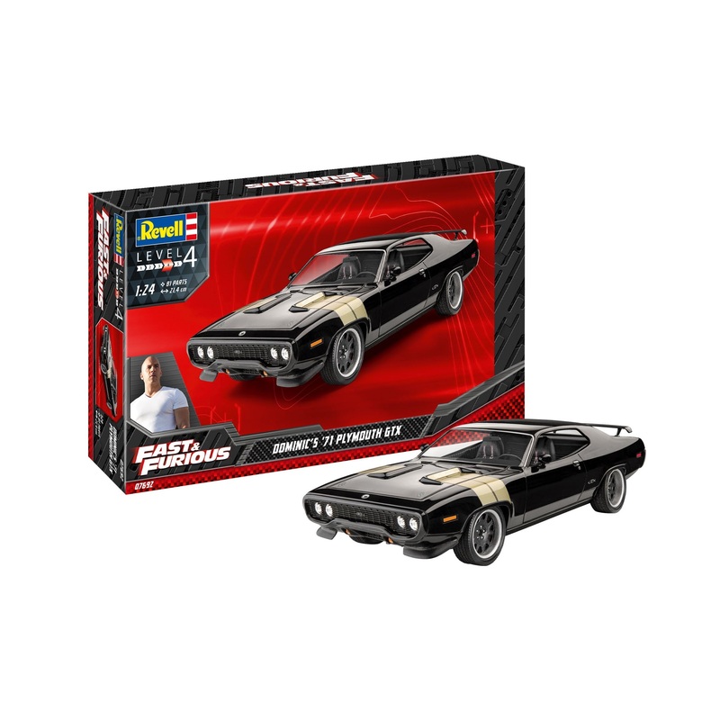 Fast and the Furious 1971 Dom’s Plymouth GTX 1/24 #7692 by Revell