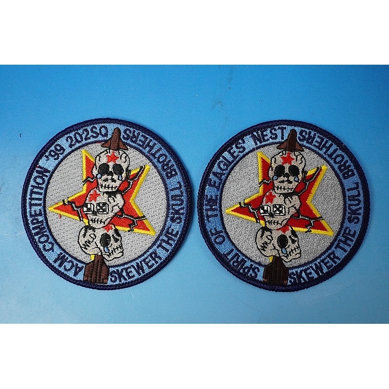 Patch JASDF ACM COMPETITION 1999 Nyutabaru Air Base 2 piece set without hook and loop
