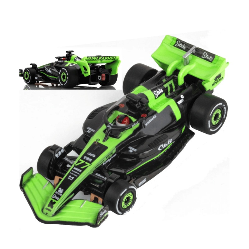 AFX Sauber F1 #77 C44 Stake FY HO Scale Slot Car (Green/Black)