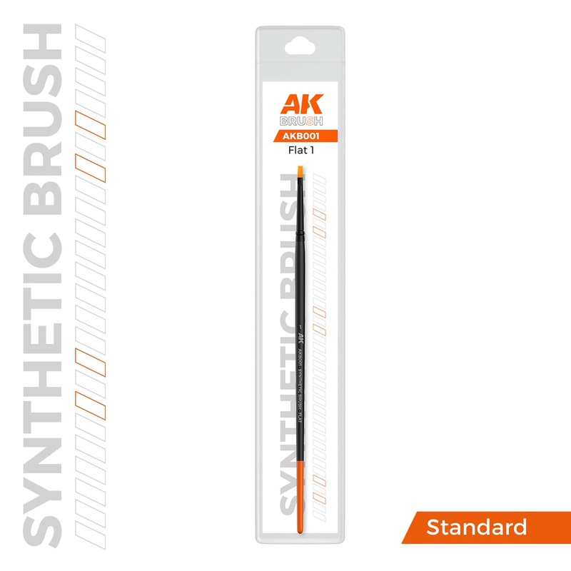 AK Interactive Synthetic Brush Flat 1 – AK-B001