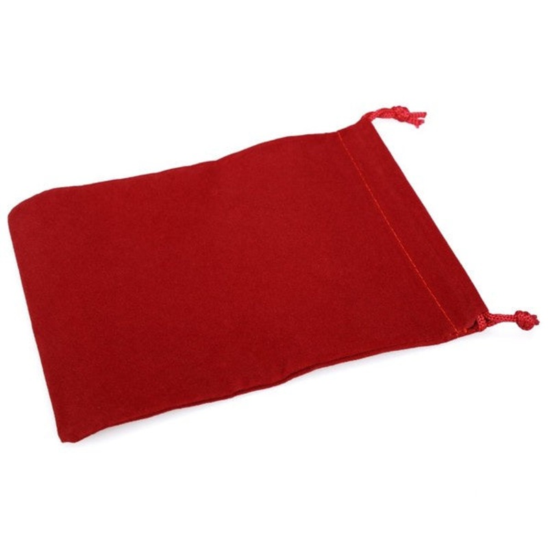Chessex Dice Bag (Suedecloth) – Large Red
