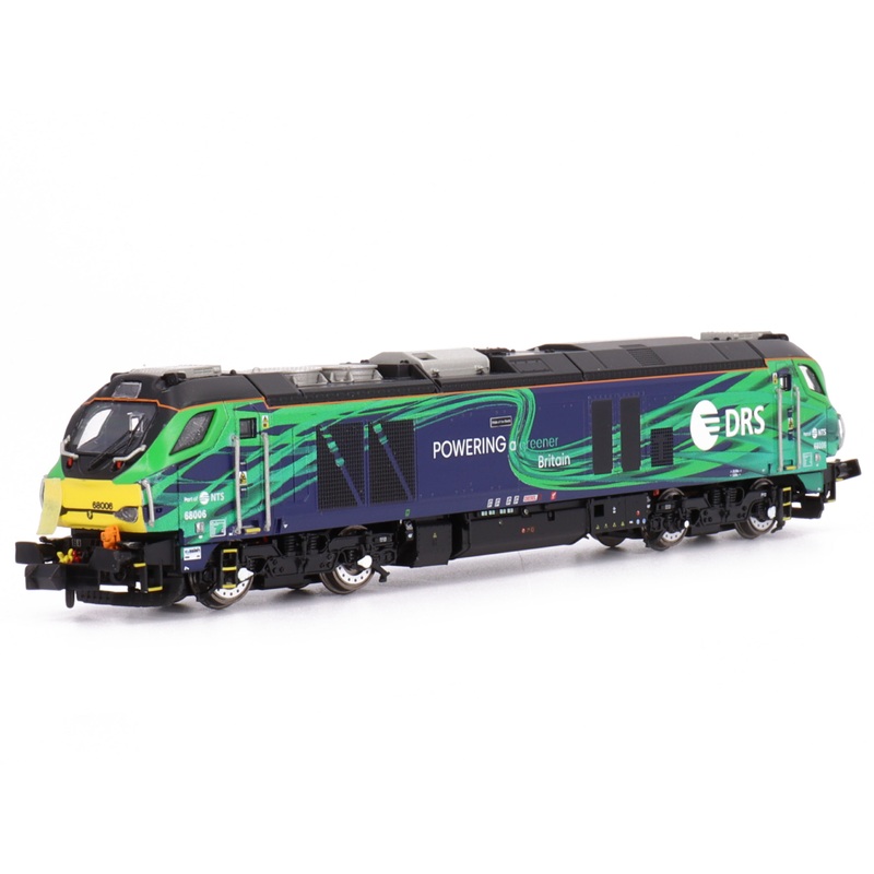 DCC + Sound diesel locomotive Class 68 Pride of the North 68006 New DRS Grn