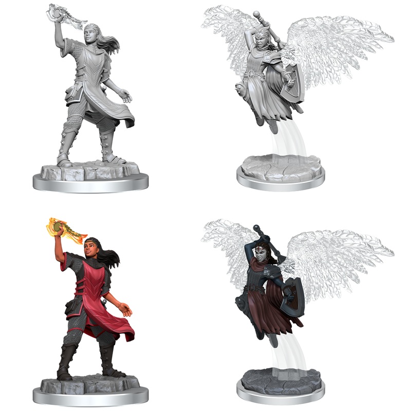 D&D Unpainted Mini –  Aasimar Cleric Female 90409