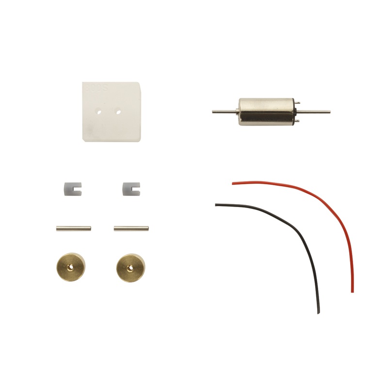 Conversion kit bell-shaped armature motor for Fleischmann motor 50731212 with cardan couplings