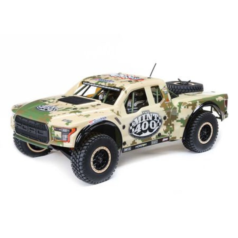 Losi 1/10 4WD Short Course Truck RTR Brushless Mint 400 Ford Raptor Baja Rey – LOS03048T1