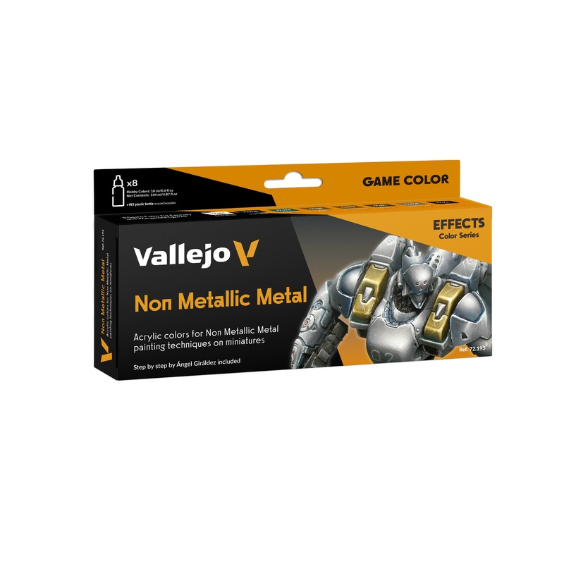Vallejo Non Metallic Metal 8 Colour Paint Set