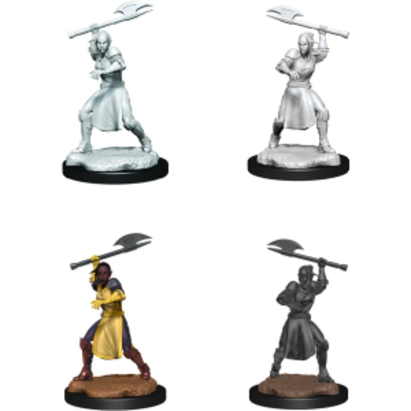 Critical Role Unpainted Mini – Half-Elf Echo Knight and Echo Female 90379
