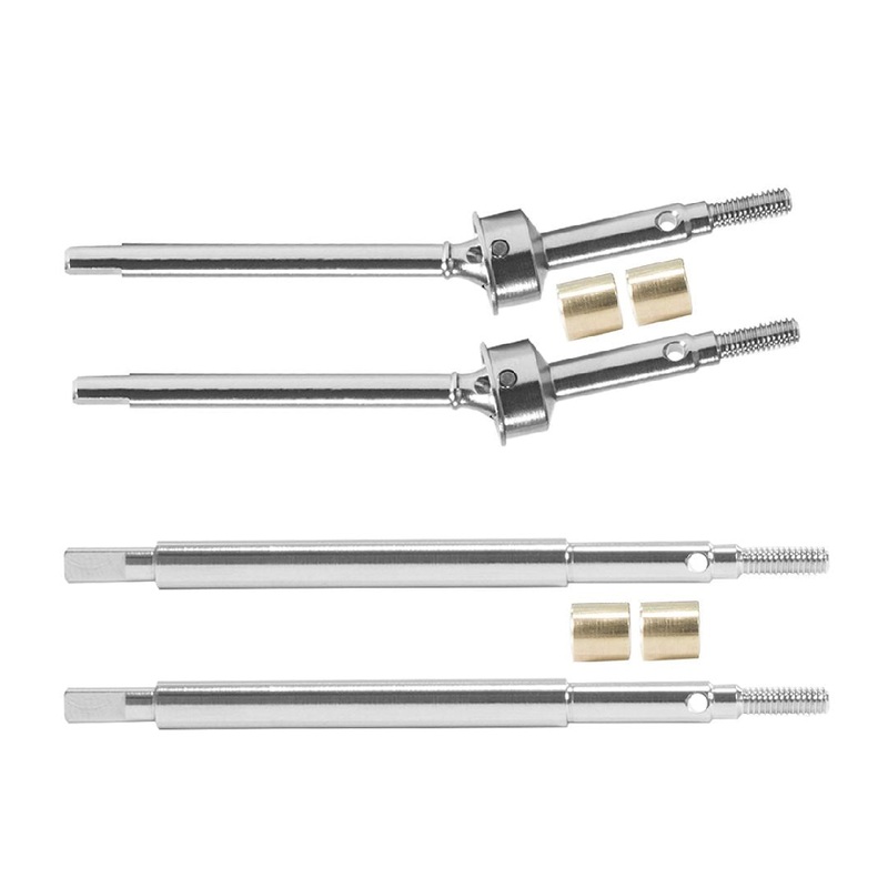 Hobby Details 1/18 TRX-4M Stainless Steel Front & Rear CVD (4) – HDTTRX4M056