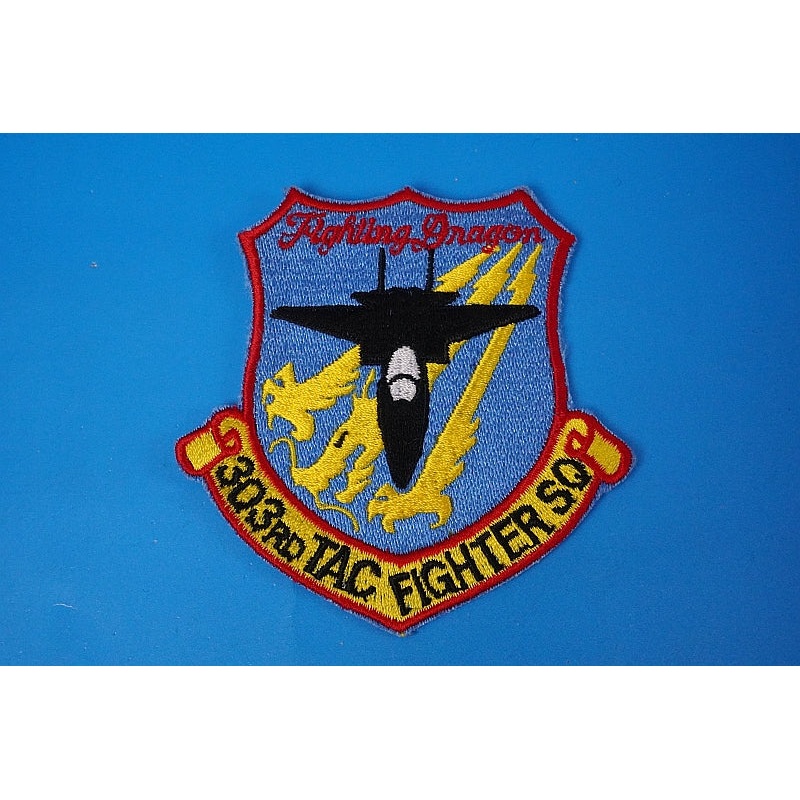Patch JASDF 303rd TAC FIGHTER SQ Fighting Dragon Komatsu base without hook and loop