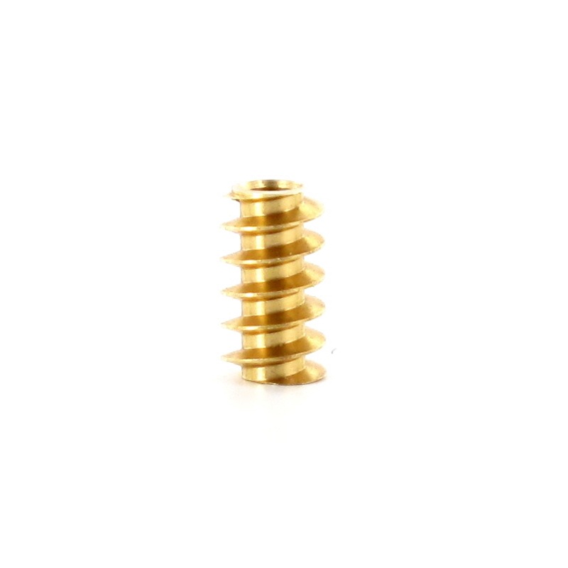 Brass snail M0.3 D=3 L=5.5 DI=1.5 mm