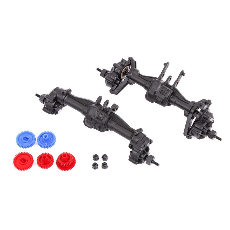 Traxxas Portal kit, complete (2.56:1 reduction) (front & rear) – TRA9843R