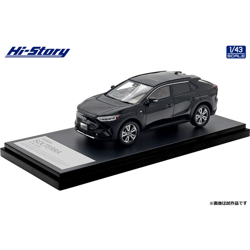 [ Back-order ] Hi-Story HS503BK 1:43 SUBARU SOLTERRA ET-HS 2023 Black resin model car