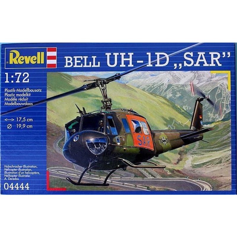 Bell UH-1D SAR Helicopter 1/72 #04444 by Revell