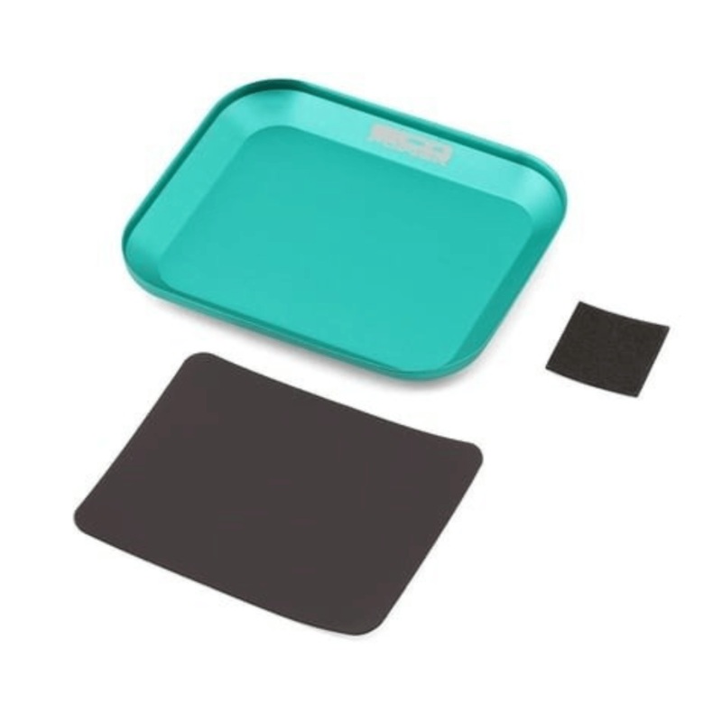 EcoPower Small Aluminum Magnetic Parts Tray/Screw Catcher(108X89X10mm) (4.25×3.5×0.39in) – Assorted Colours
