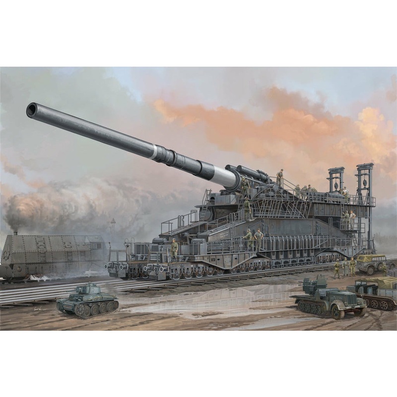 German 80cm K(E) Railway Gun ‘Dora’ 1/72 #82911 by Hobby Boss
