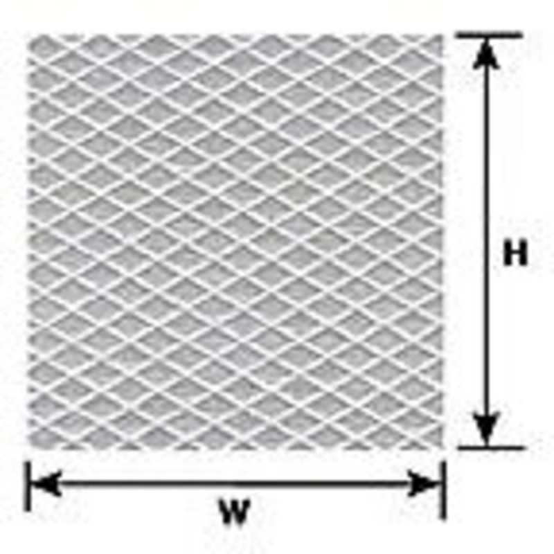 Plastruct O Scale Tread Plate 91703 (2 pcs) PLA91703
