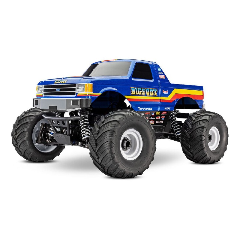 Traxxas Bigfoot BL-2s 1/10 RTR 4WD Brushless Monster Truck (Blue) w/BL-2s ESC & TQ 2.4GHz Radio – TRA67134-4